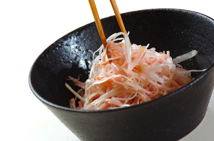 白髪ネギとハムの中華風サラダの作り方2