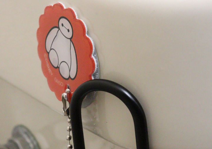 清掃用品キャッチチャーム（ベイマックス） 使用例