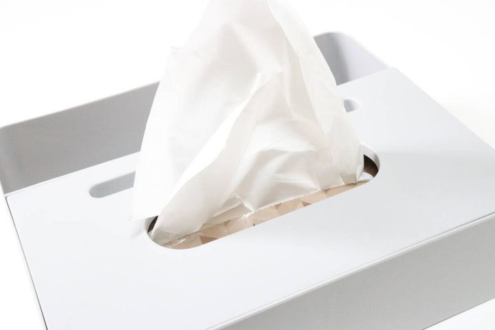 ティッシュケース（仕切り付） 使用例