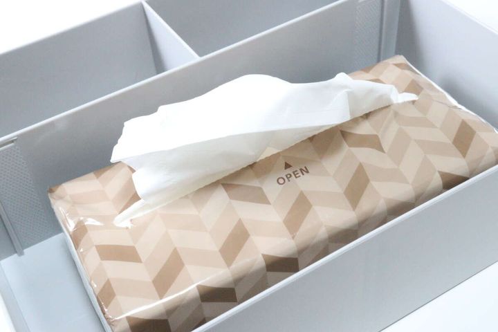 ティッシュケース（仕切り付） ティッシュ収納