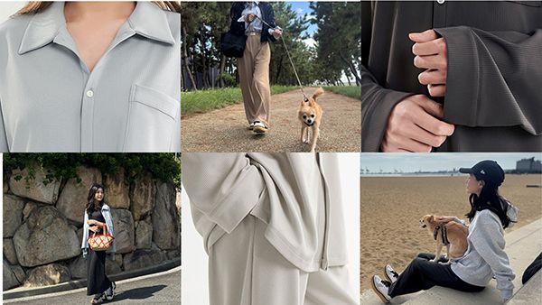 「手で払うだけで毛が落ちる」ルームウェアがMakuake先行販売開始。抱っこも快適！