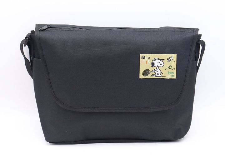 スヌーピーメッセンジャーバッグフラップ高さ調整