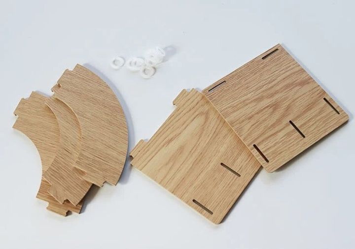 ダイソー 組立式マガジンラック パーツ