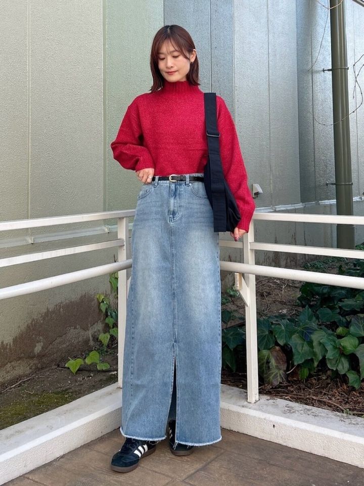 2026春シフト大人女性ロングスカート休日カジュアルコーデ