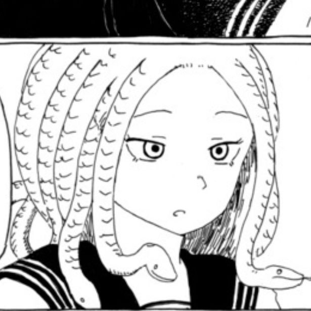  「転校生メデューサと二口女」転校初日編 画像提供：牧瀬初雲(@makkyisu1)