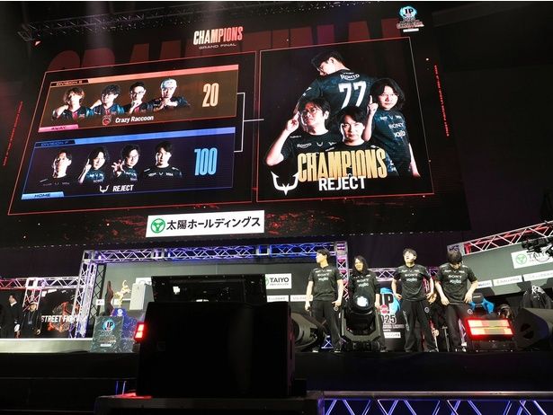 結果は100-20でREJECTが勝利した