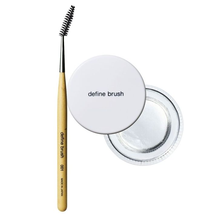 右から：リフトアップ ブロウワックス3190円、スクリューブラシ001 4180円（ともにdefine brush）