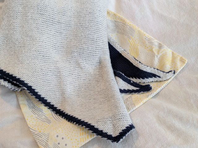 ニットスカーフ リバーシブルデザイン