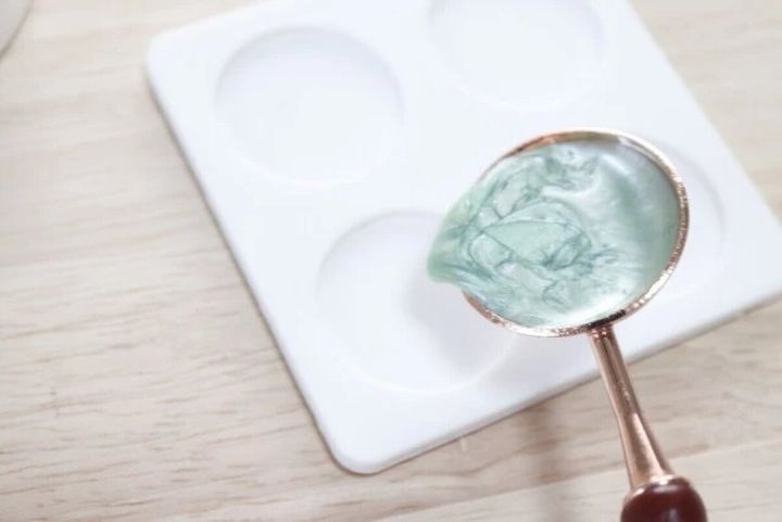 ダイソー シーリングスタンプ用スプーン 使用例