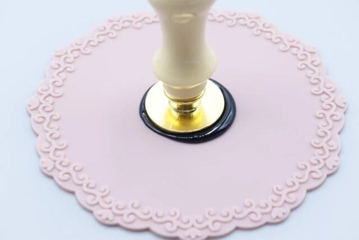 ダイソー シリコーンマット（シーリングスタンプ用） 使用例