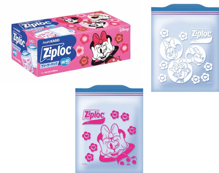 ジップロック フリーザーバッグM 40枚入<Disney>26