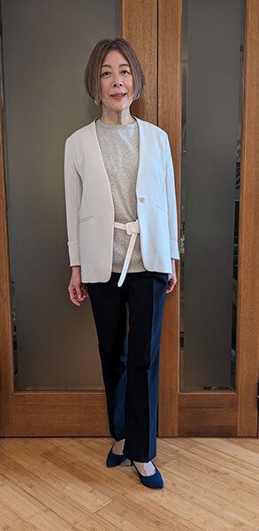 ジャケットを足したコーデ