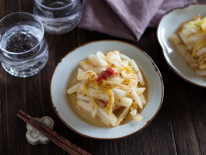 白菜の梅おかかサラダ