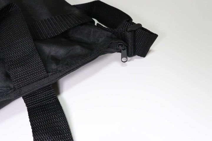 ダイソーの2WAYショルダーバッグ ファスナー付の開け口のファスナー