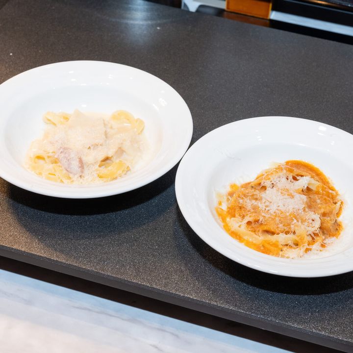 イタリア産チーズで仕上げる生パスタ