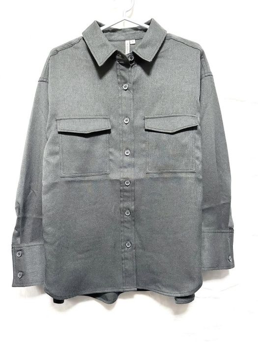 しまむら「配色ステッチシャツジャケット」