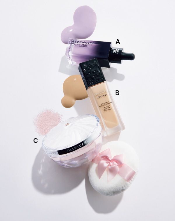 ジバンシイ プリズム・リーブル ケア＆カラー・セラム・プライマー／コスメデコルテ ゼン ウェア ステイ／ジルスチュアート グロウシフォン ラスティング ルースパウダー