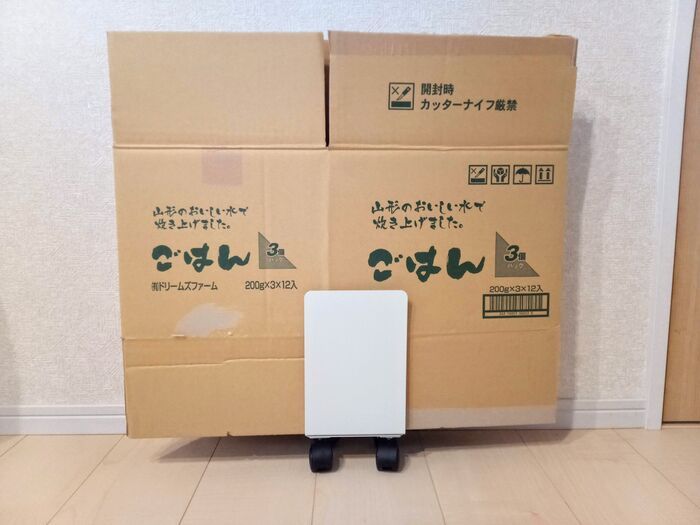 総額550円で完成！？ダイソーだけで『段ボールストッカー』が完成。使い勝手バツグンです！