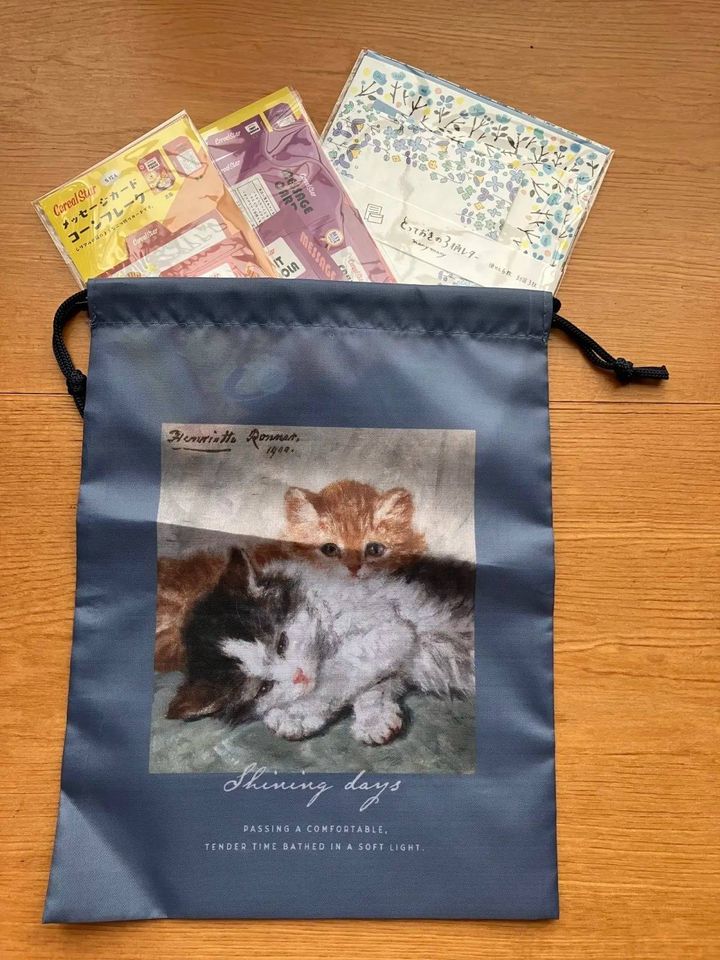 Seria(セリア)：キンチャク アニマル＆フラワー柄