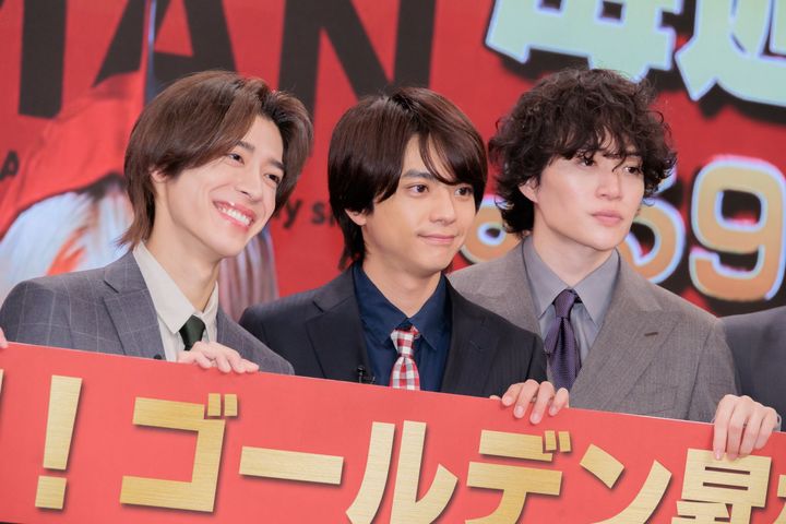 『タイムレスマン』記者発表会に登場したtimeleszの面々 クランクイン！ width=