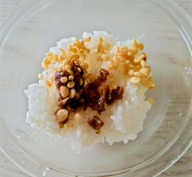 梅干しと天かす