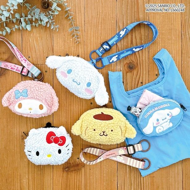 ハローキティ、マイメロディ、ポムポムプリン、シナモロールとコラボした「IP.ルーショッパーミッド.サンリオキャラクターズA」(3960円)