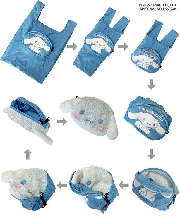  たたみ方はかんたん！ポケットをひっくり返して本体を収納すれば、もふもふフェイスの完成