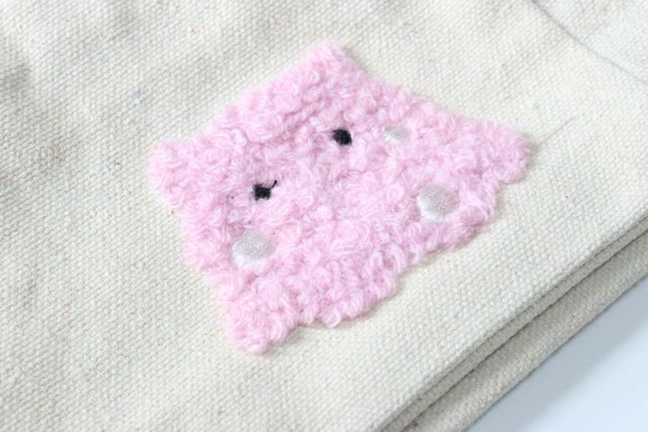 刺繍ボックスポーチ（サメ、メンダコ） デザイン