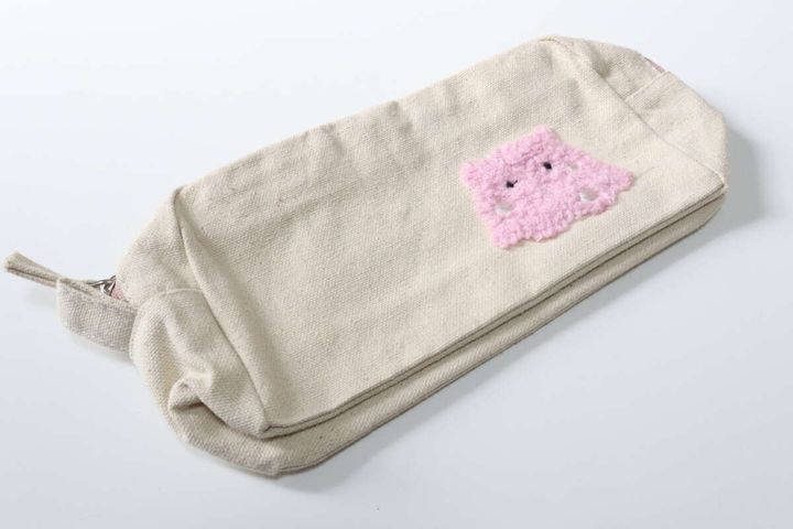 刺繍ボックスポーチ（サメ、メンダコ）