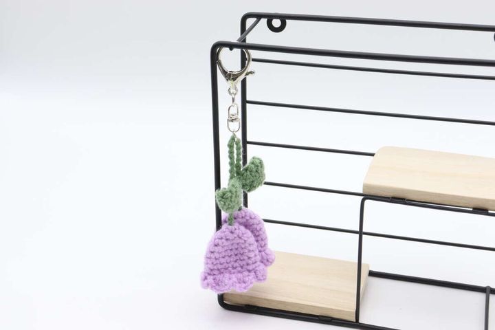 スチール壁掛けインテリア収納（木製棚、正方形） キーホルダー