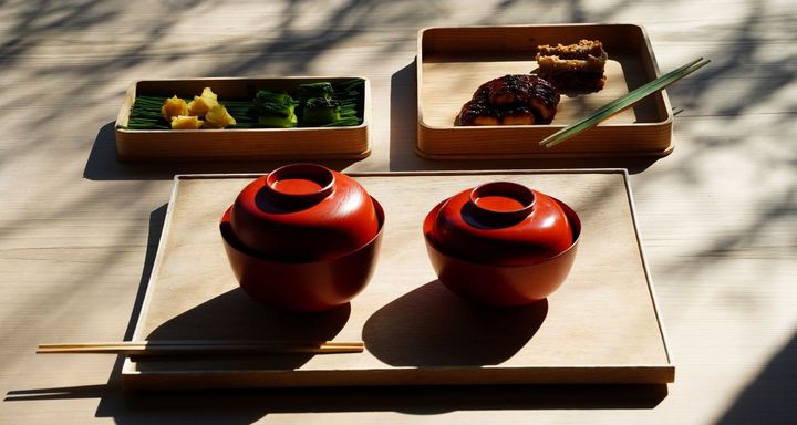 「四つ椀」と「八寸」。