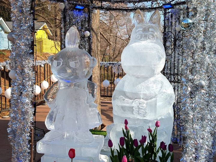 ムーミンバレーパーク「氷彫刻展示」8