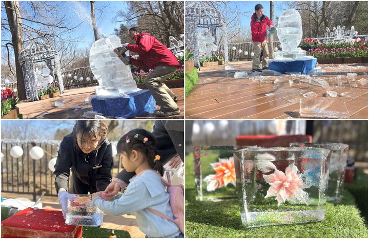 ムーミンバレーパーク「氷彫刻展示」3