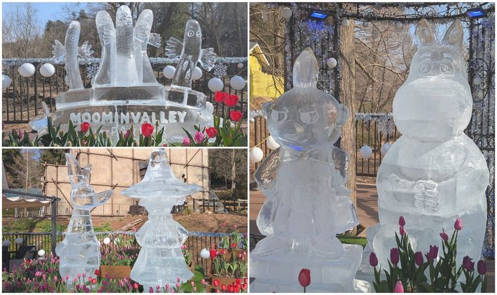 ムーミンバレーパーク「氷彫刻展示」1