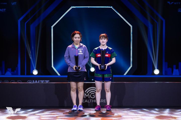 平野美宇、大藤沙月（C）WTT