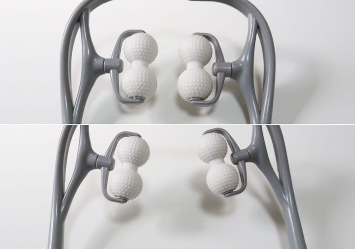 ネックほぐしローラー 開き具合