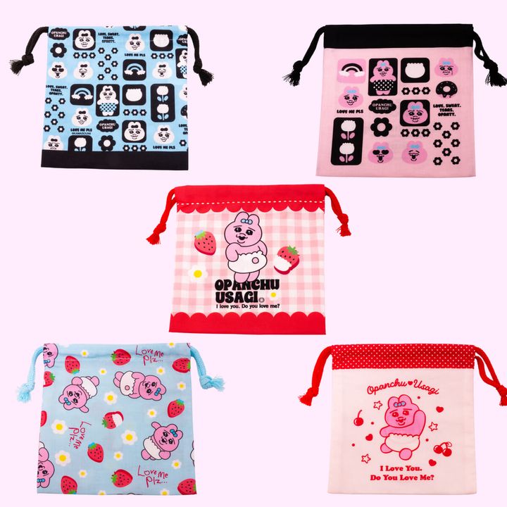 スケーター「おぱんちゅうさぎ」ブラインド 巾着M