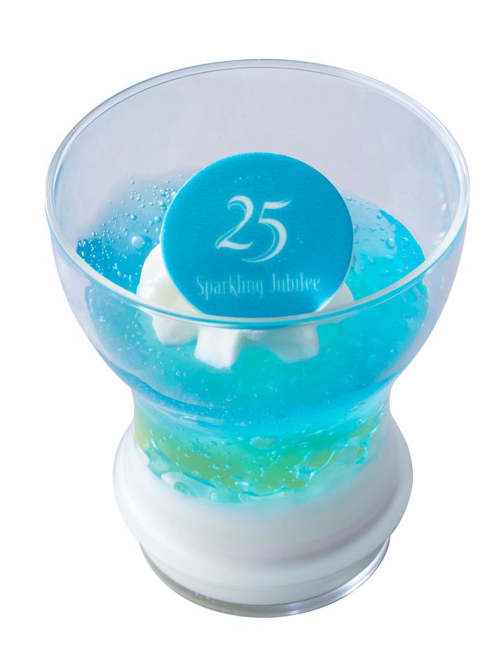 東京ディズニーシー25周年“スパークリング・ジュビリー”ミルクムース＆アップル・ソーダゼリー、スーベニアカップ付き2