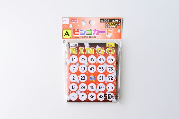 100均のビンゴカードにはどんな種類がある？【セリア・キャンドゥ・ダイソー】