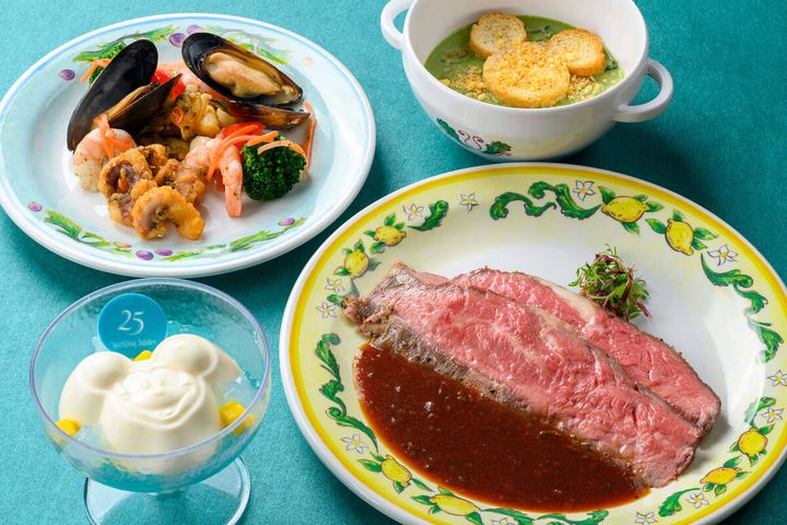 東京ディズニーシー25周年“スパークリング・ジュビリー”カフェ・ポルトフィーノ スペシャルセット