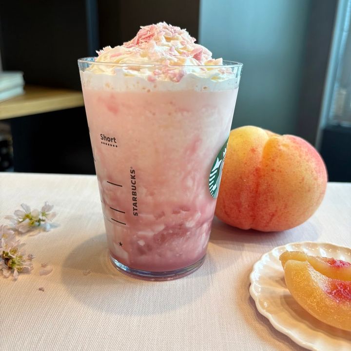スタバ 桜 咲くよ 白桃 フラペチーノ®
