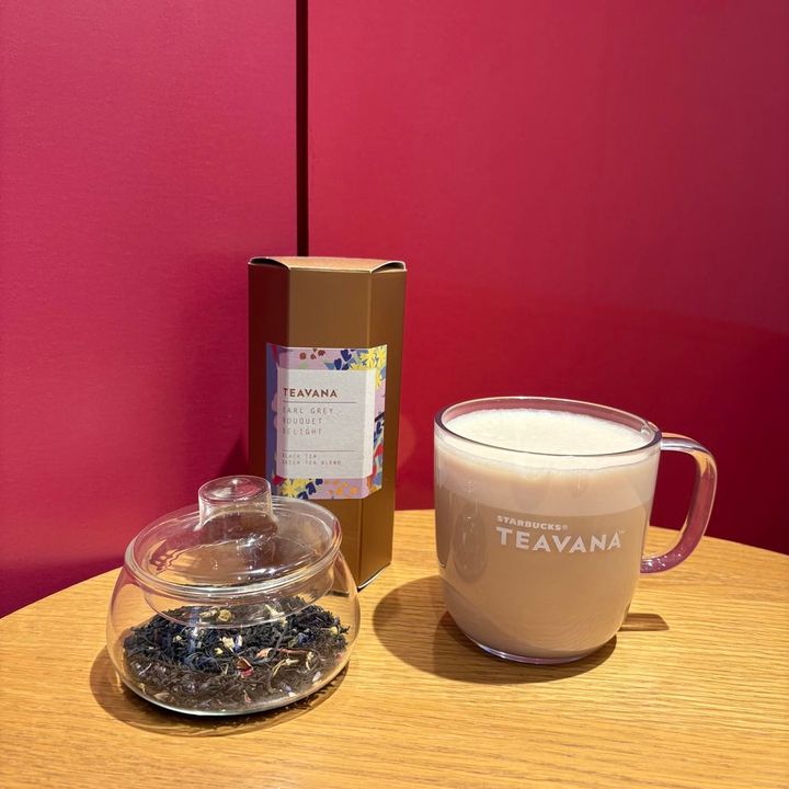 スタバ アールグレイ ブーケ ディライト ティー ラテ（ノンシロップ カスタマイズ）
