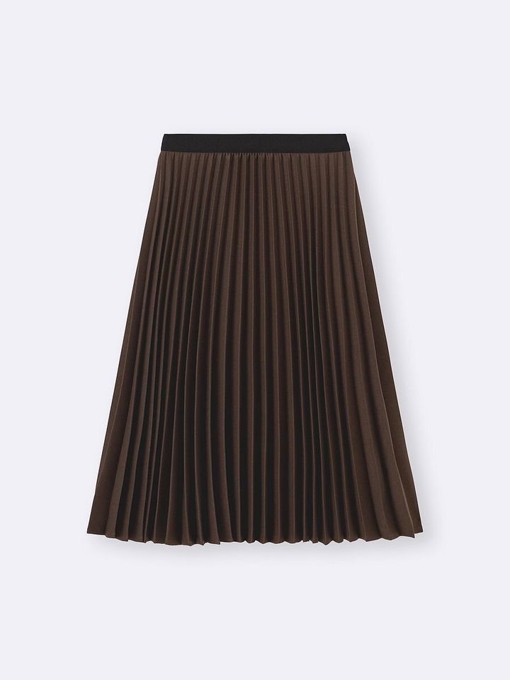 GUのプリーツミディスカート