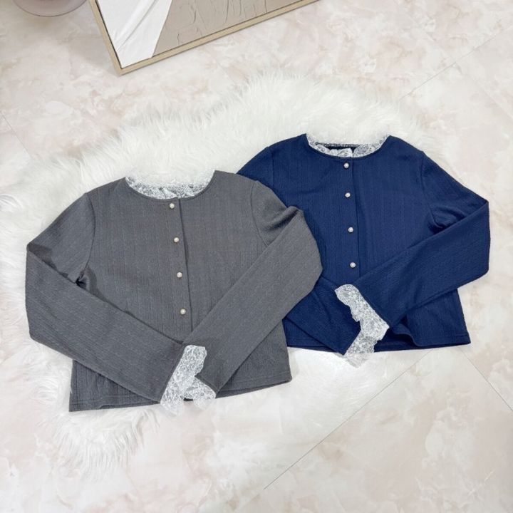 2026春しまむら大人女性おすすめ袖フリルニットカーディガン