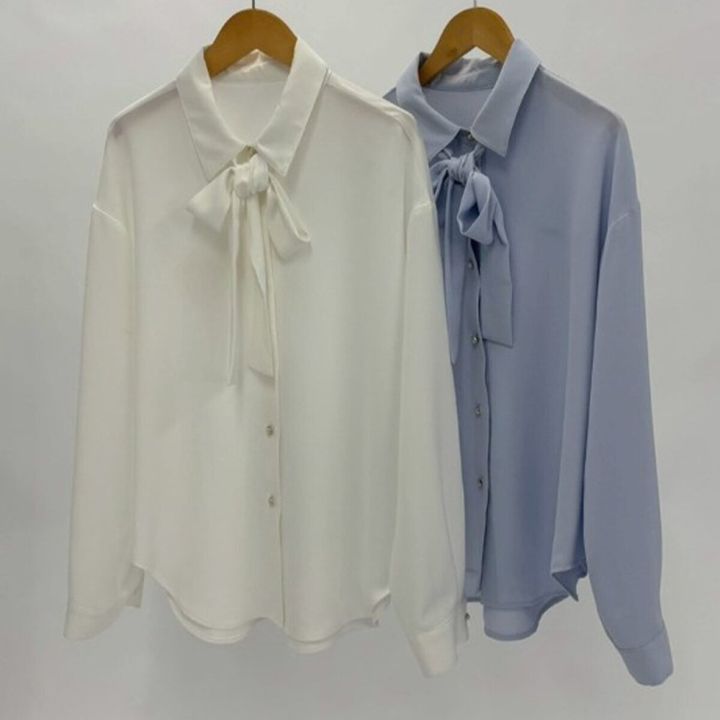 2026春しまむら大人女性おすすめボウタイシャツ