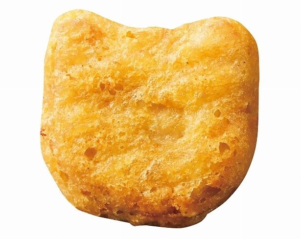 【写真】猫の顔の形になっている大豆ミートのナゲット