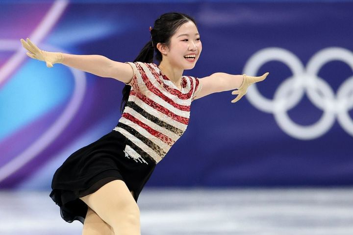 フィギュアスケートの中井亜美（C）Getty Images