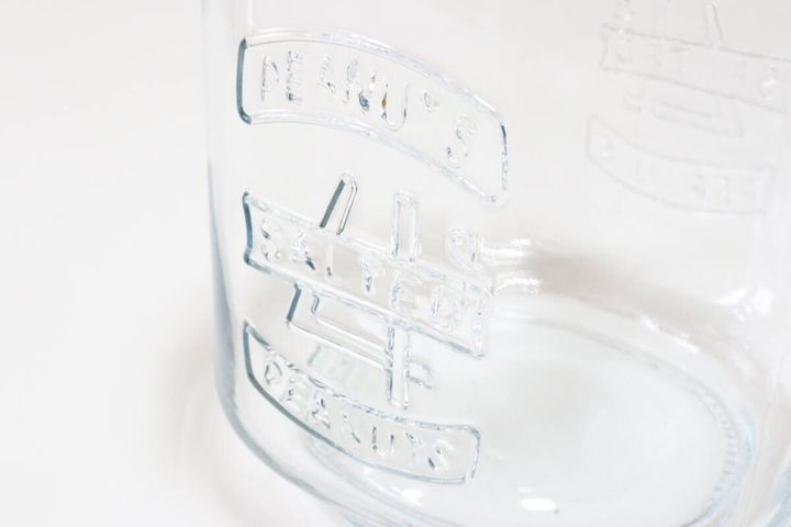 ピーナッツガラスジャー デザイン