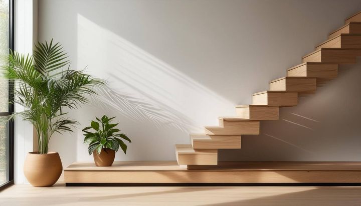 階段 良縁を引き寄せる 観葉植物