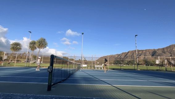 ハワイの無料開放 テニスコート